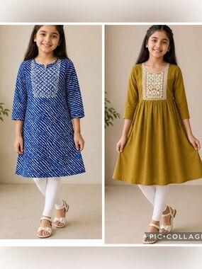 Kids Indian dresses / kurtas(two)